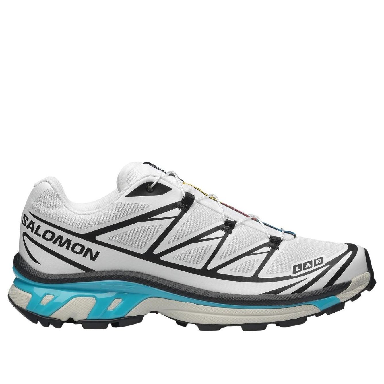 SALOMON XT-6 'Black White Blue Curacao'
