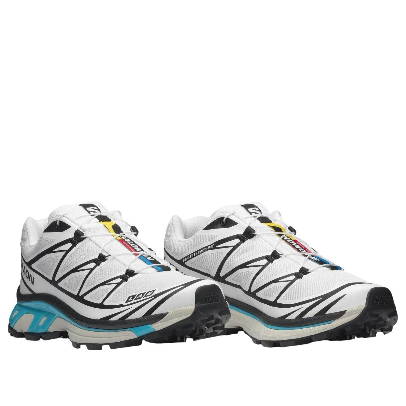 SALOMON XT-6 'Black White Blue Curacao'